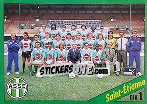 Sticker Equipe de St-Etienne - FOOT 1990-1991 n. 199 - Panini