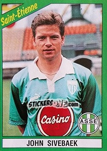 Cromo John Sivebaek - FOOT 1990-1991 - Panini