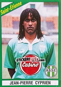 Sticker Jean-Pierre Cyprien - FOOT 1990-1991 n. 202 - Panini