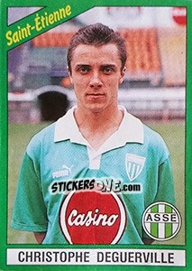 Sticker Christophe Deguerville - FOOT 1990-1991 n. 204 - Panini