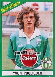 Sticker Yvon Pouliquen - FOOT 1990-1991 - Panini