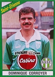 Figurina Dominique Corroyer - FOOT 1990-1991 - Panini