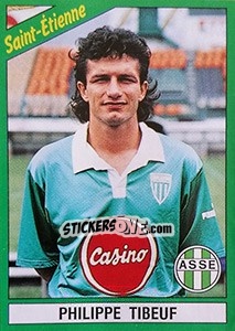 Cromo Philippe Tibeuf - FOOT 1990-1991 n. 209 - Panini