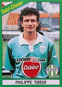 Sticker Philippe Tibeuf - FOOT 1990-1991 - Panini