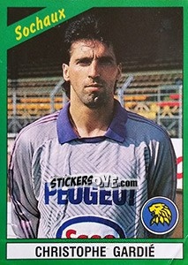 Sticker Christophe Gardié - FOOT 1990-1991 - Panini