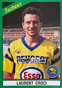 Sticker Laurent Croci - FOOT 1990-1991 n. 213 - Panini