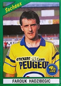 Figurina Farouk Hadzibegic - FOOT 1990-1991 - Panini