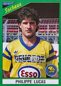 Sticker Philippe Lucas - FOOT 1990-1991 - Panini