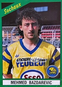 Sticker Mehmed Bazdarevic - FOOT 1990-1991 - Panini