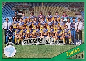 Figurina Equipe de Toulon - FOOT 1990-1991 - Panini