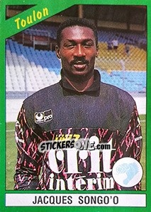 Cromo Jacques Songo'o - FOOT 1990-1991 - Panini