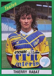 Sticker Thierry Rabat - FOOT 1990-1991 n. 228 - Panini