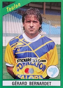 Sticker Gérard Bernardet - FOOT 1990-1991 - Panini