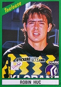 Sticker Robin Huc - FOOT 1990-1991 - Panini