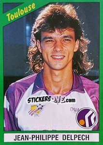 Sticker Jean-Philippe Delpech - FOOT 1990-1991 - Panini