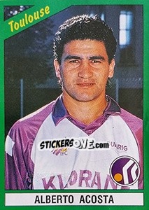 Sticker Alberto Acosta - FOOT 1990-1991 n. 245 - Panini