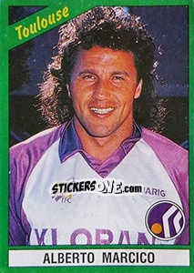 Figurina Alberto Marcico - FOOT 1990-1991 - Panini