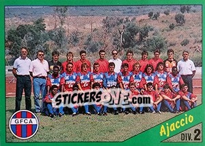 Sticker Equipe de Ajaccio - D2 groupe A - FOOT 1990-1991 n. 247 - Panini