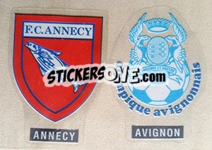 Cromo Ecusson Annecy-Avignon - FOOT 1990-1991 - Panini