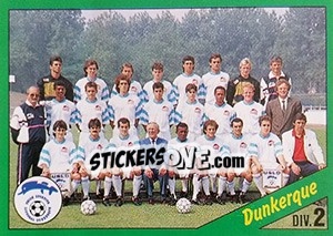 Figurina Equipe de Dunkerque - D2 groupe A - FOOT 1990-1991 n. 257 - Panini