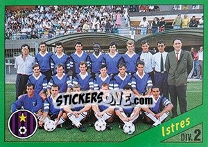 Figurina Equipe de Istres - D2 groupe A - FOOT 1990-1991 - Panini