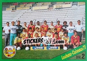 Sticker Equipe de Louhans Cuiseaux 71 - FOOT 1990-1991 n. 264 - Panini