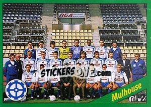 Cromo Equipe de Mulhouse - D2 groupe A - FOOT 1990-1991 - Panini