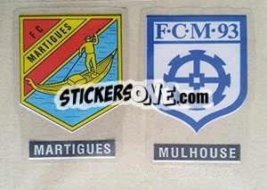 Sticker Ecusson Martigues-Mulhouse - FOOT 1990-1991 - Panini