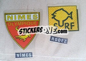 Sticker Ecusson Nîmes-Rodez - FOOT 1990-1991 n. 269 - Panini