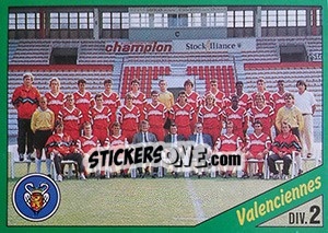 Sticker Equipe de Valenciennes - D2 groupe A - FOOT 1990-1991 n. 273 - Panini