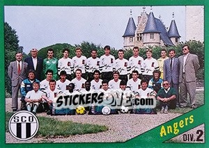 Figurina Equipe de Angers - D2 groupe B - FOOT 1990-1991 - Panini