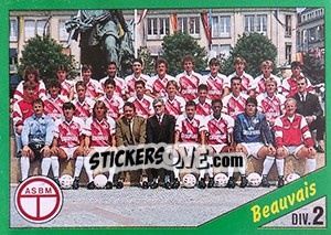 Sticker Equipe de Beauvais - D2 groupe B - FOOT 1990-1991 - Panini