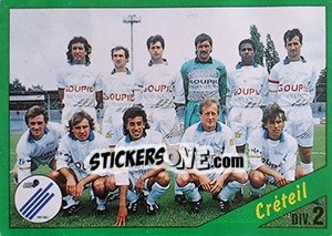 Sticker Equipe De Créteil - D2 Groupe B - FOOT 1990-1991 - Panini