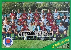 Sticker Equipe de la Roche Sur Yon - D2 groupe B - FOOT 1990-1991 - Panini