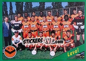 Figurina Equipe de Laval - D2 groupe B - FOOT 1990-1991 - Panini