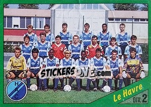 Sticker Equipe de Le Havre - D2 groupe B - FOOT 1990-1991 - Panini