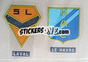 Sticker Ecusson de Laval-Le Havre - FOOT 1990-1991 - Panini