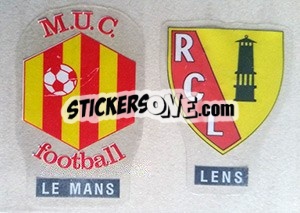 Sticker Ecusson de Le Mans-Lens - FOOT 1990-1991 n. 287 - Panini