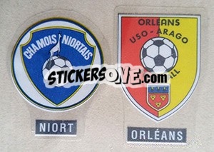 Cromo Ecusson de Niort-Orléans - FOOT 1990-1991 - Panini