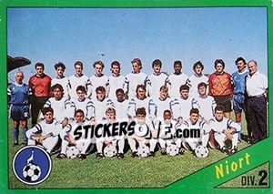 Sticker Equipe de Niort - D2 groupe B - FOOT 1990-1991 - Panini