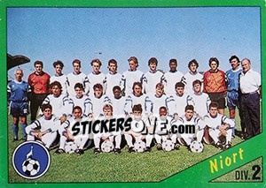 Sticker Equipe de Niort - D2 groupe B - FOOT 1990-1991 n. 290 - Panini