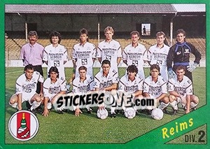 Figurina Equipe de Reims - D2 groupe B - FOOT 1990-1991 - Panini