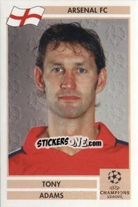 Sticker Tony Adams - Champions League 2000-2001. Finale n. 4 - Panini