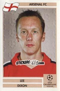 Sticker Lee Dixon - Champions League 2000-2001. Finale n. 5 - Panini