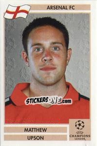 Sticker Matthew Upson - Champions League 2000-2001. Finale n. 11 - Panini