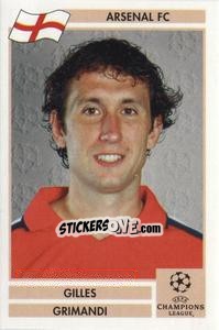 Sticker Gilles Grimandi - Champions League 2000-2001. Finale - Panini