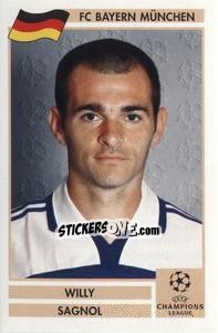Sticker Willy Sagnol - Champions League 2000-2001. Finale n. 29 - Panini