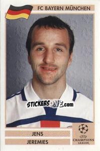 Sticker Jens Jeremies - Champions League 2000-2001. Finale n. 30 - Panini