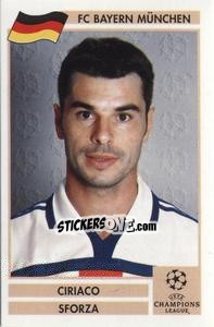 Sticker Ciriaco Sforza - Champions League 2000-2001. Finale n. 31 - Panini