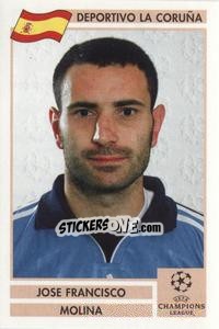 Cromo Jose Francisco Molina - Champions League 2000-2001. Finale - Panini
